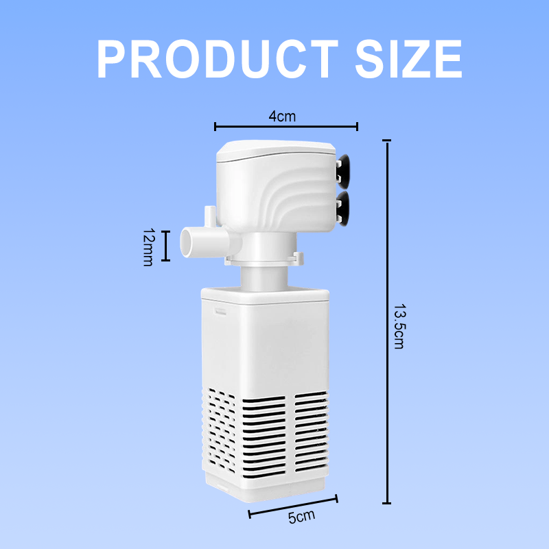 🔥Akvariefilter 3-i-1 – filtrering, syresättning och vattenpumpning