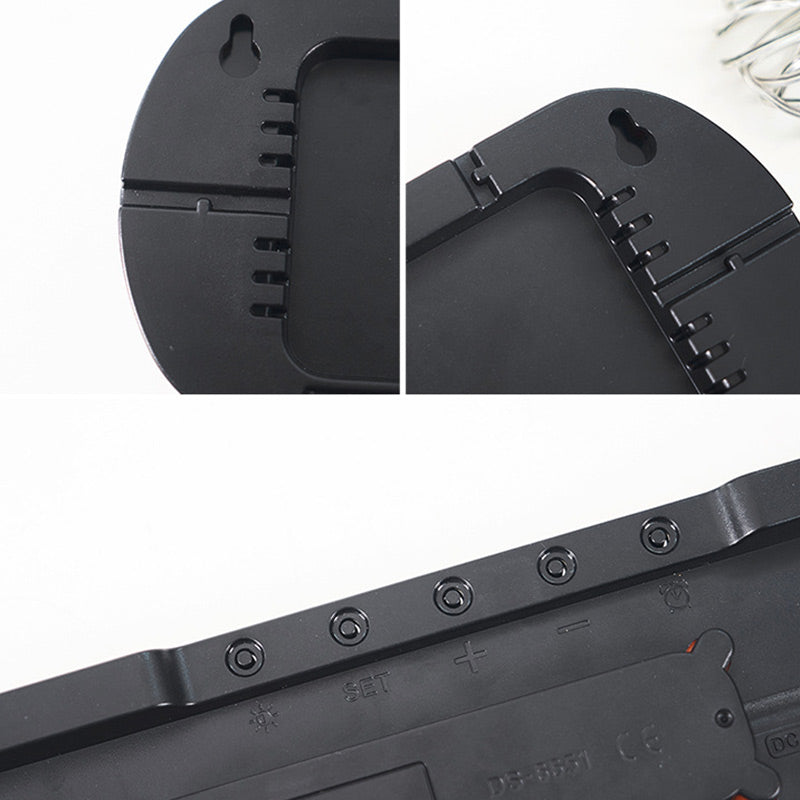 Multifunktionell Dekorativ LED Digital Väggklocka