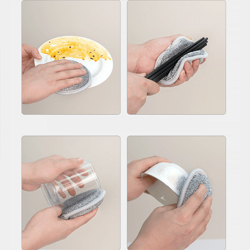 Kök Dubbelsidig Rund Svampskurborste