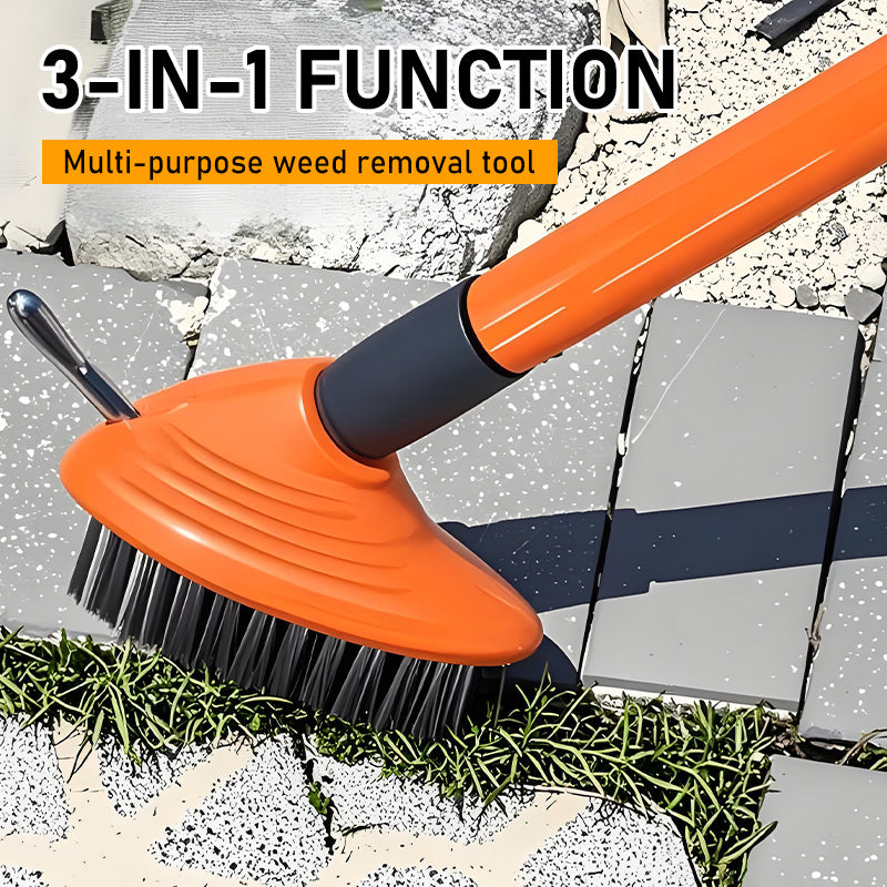 🌿 50 % RABATT! 🧹 3-i-1-set med stålborstar för ogräsrensning – Robusta metallborst, ergonomiska handtag & perfekt för fogar, altaner och gångar 🏡