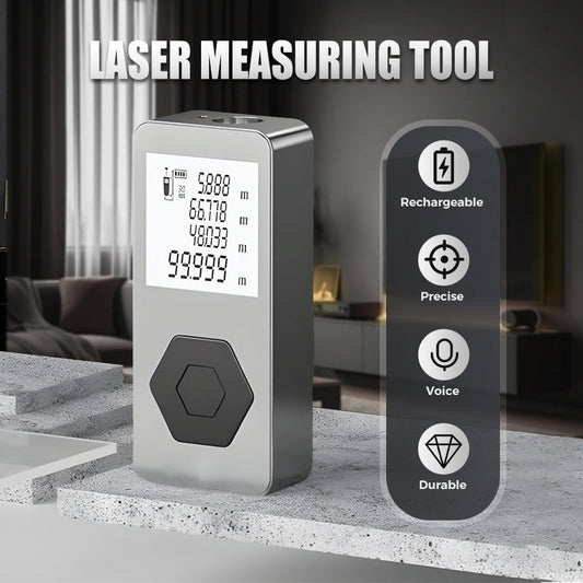 🔥Multifunktionellt uppladdningsbart lasermätverktyg