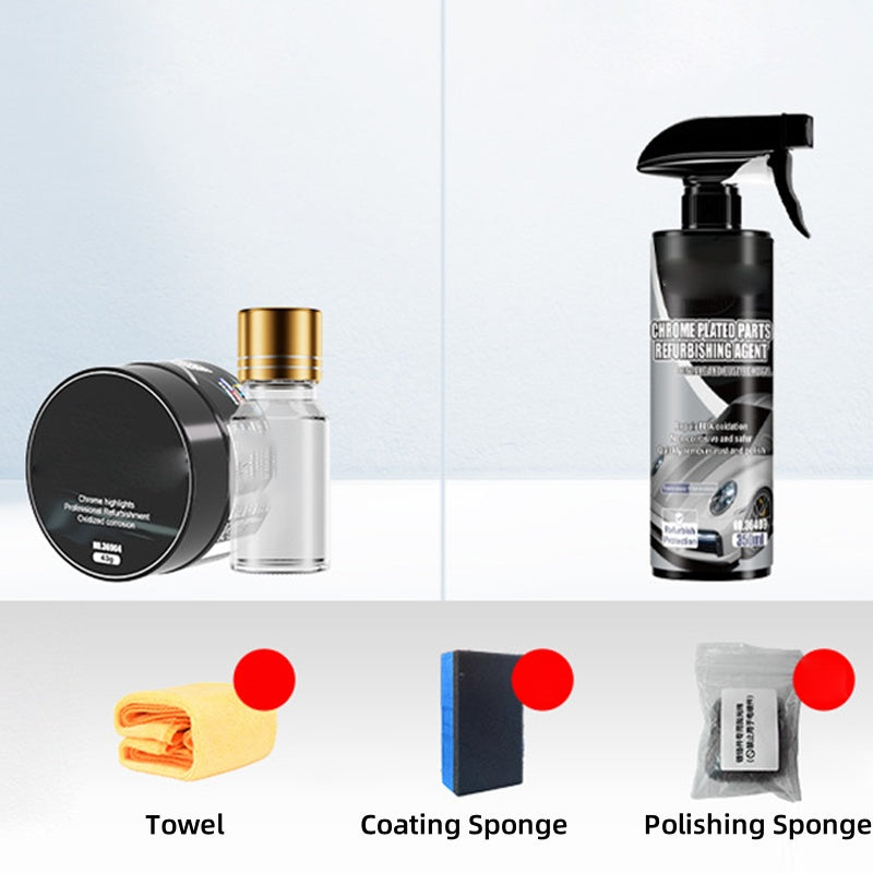 🔥Köp 2 få 1 gratis🔥Car Chrome Polish & Rust Remover Kit