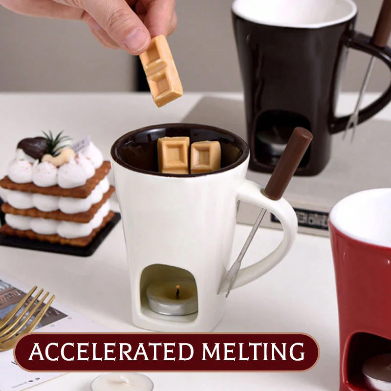 🔥Keramisk chokladfonduemugg