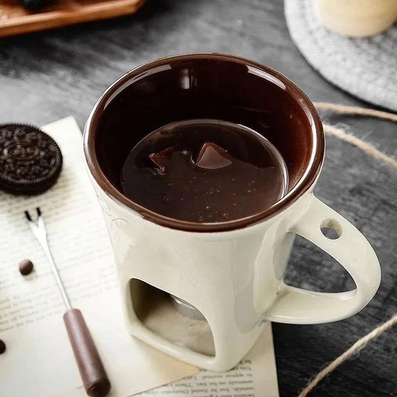 🔥Keramisk chokladfonduemugg