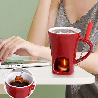 🔥Keramisk chokladfonduemugg