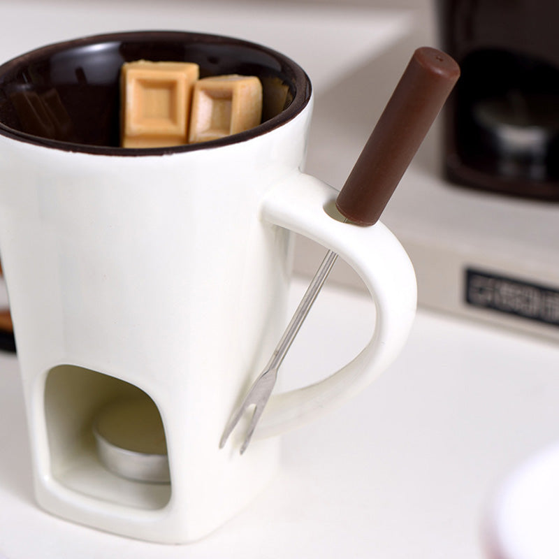 🔥Keramisk chokladfonduemugg