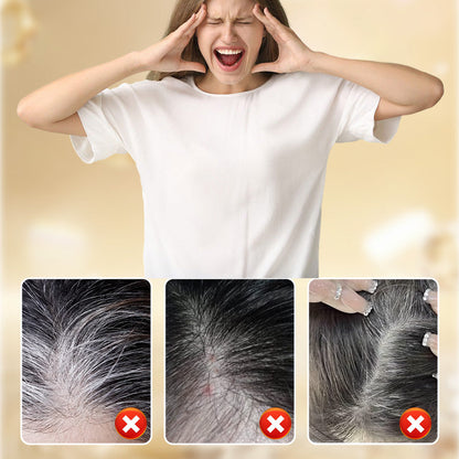 2-i-1 naturlig, säker hårfärgspenna och kam