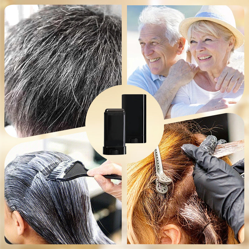 2-i-1 naturlig, säker hårfärgspenna och kam