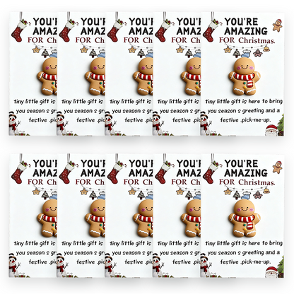 🎄Tidiga julrean – 70% rabatt🔥🎁10-pack små julkramar i fickformat
