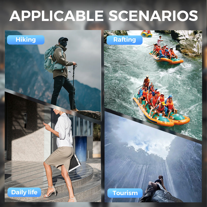 🔥Vattentät lång regnrock med huva för skoter