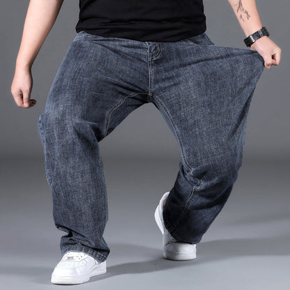 🔥Snygga, lösa jeans med hög stretch och raka ben