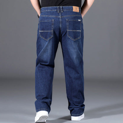 🔥Snygga, lösa jeans med hög stretch och raka ben
