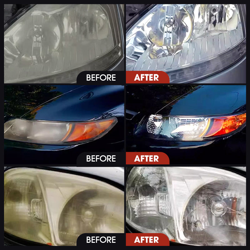 🚗KÖP 2 FÅ 1 GRATIS!✨180 ml bilstrålkastarrenoveringsset – professionell polering med svamp och tätning för klarhet och UV-skydd💎🔧