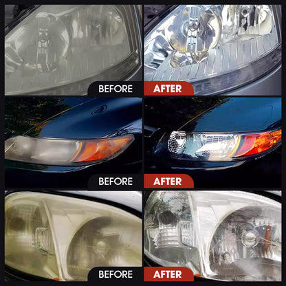 🚗KÖP 2 FÅ 1 GRATIS!✨180 ml bilstrålkastarrenoveringsset – professionell polering med svamp och tätning för klarhet och UV-skydd💎🔧
