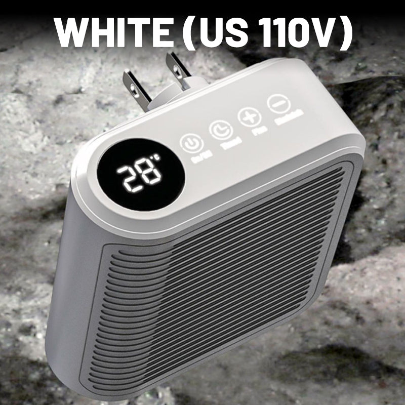 🔥800W väggmonterad rumsvärmare med justerbar termostat och timer