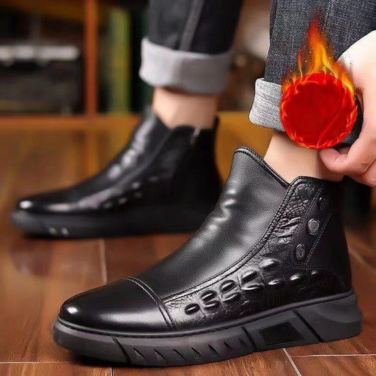 🔥Bottes Montantes à Enfiler Thermiques Comfortables för män