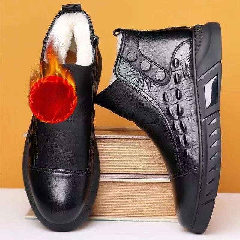 🔥Bottes Montantes à Enfiler Thermiques Comfortables för män