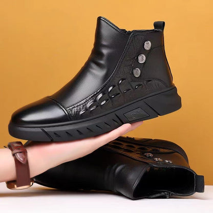 🔥Bottes Montantes à Enfiler Thermiques Comfortables för män