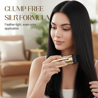 💇‍♀️ KÖP 2 FÅ 1 GRATIS! ✨ 2-i-1 Hårfärgningskam för Grått Hår - Snabb och Naturlig Täckning, Skonsam Formel för Användning Hemma 🌿📦