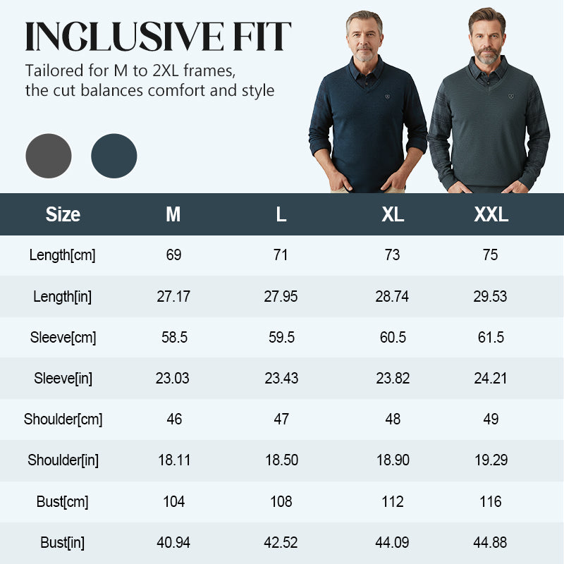 🔥Herrplädad mockatopp i två delar