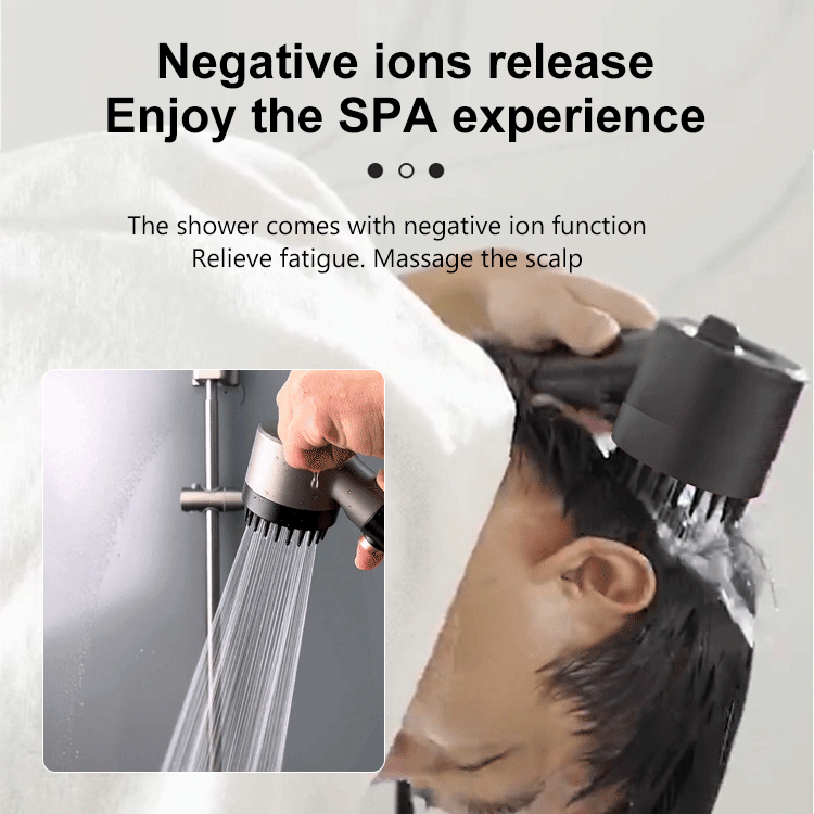 🚿2026 Mega Sale - 49 % RABATT✨ Multifunktionellt duschhuvud - Massage & hudvård, 5 avslappningslägen, enkel installation 🛁📦