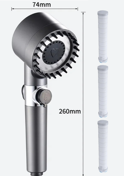 🚿2026 Mega Sale - 49 % RABATT✨ Multifunktionellt duschhuvud - Massage & hudvård, 5 avslappningslägen, enkel installation 🛁📦