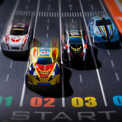 🎄 JULKAMPANJ 50% RABATT! ✨ 48 Minibilar med Inbyggt Garage - Interaktiv Lek med Ljudeffekter och Racerspår för Barn 🚗🎪