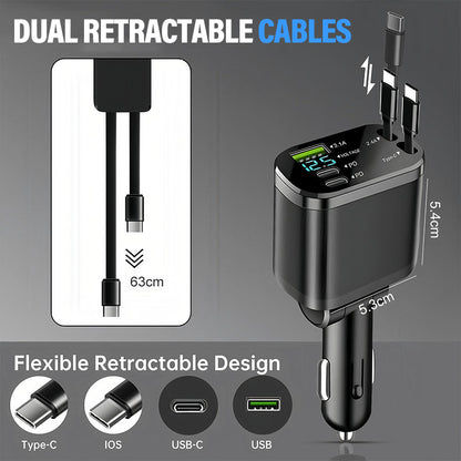 🔥Snabbladdare för bilen med stjärnhimmel-stämningsbelysning