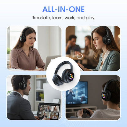 🎧 60% RABATT NU! ✨ AI Bluetooth-hörlurar med LCD-display - Röststyrning & Brusreducering för Musik och Samtal 📱✨