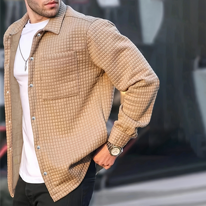 🔥Herrjacka i enfärgat casual-stil
