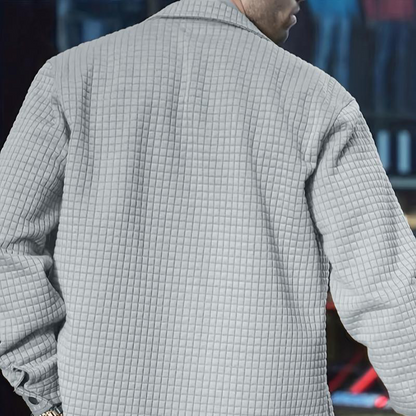🔥Herrjacka i enfärgat casual-stil