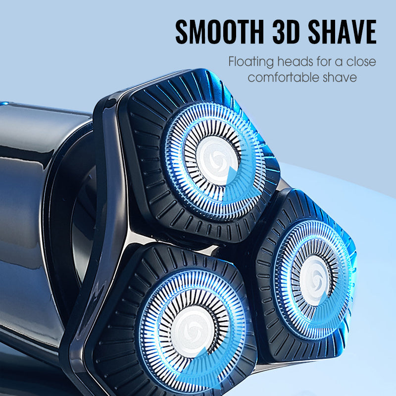 🔥Multifunktionell elektrisk LED-display 3-bladig rakhyvel för män 🧥