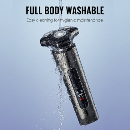 🔥Multifunktionell elektrisk LED-display 3-bladig rakhyvel för män 🧥