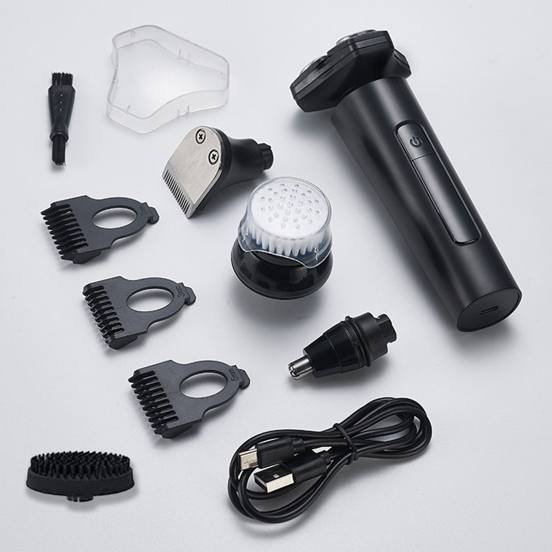 🔥Multifunktionell elektrisk LED-display 3-bladig rakhyvel för män 🧥