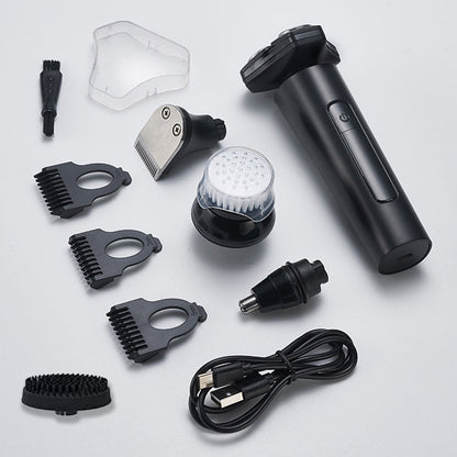 🔥Multifunktionell elektrisk LED-display 3-bladig rakhyvel för män 🧥