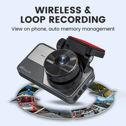 🎁Tidsbegränsat erbjudande 🔥4K Ultra HD Bilkamera med Mörkerseende