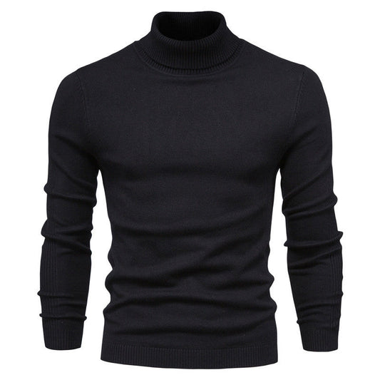 🔥Einfarbiger Strickpullover mit Rollkragen für Herren