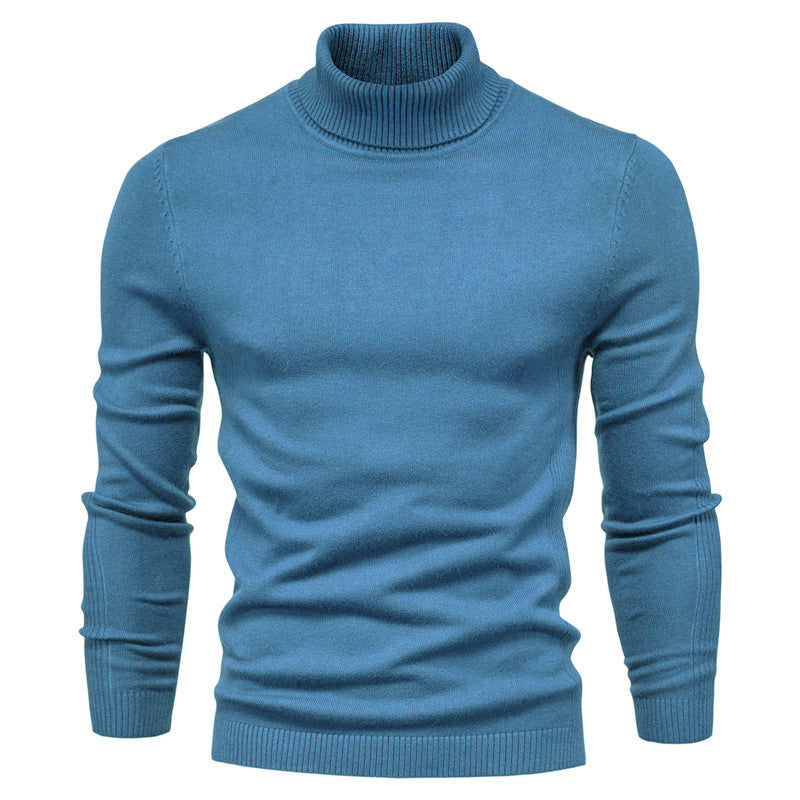 🔥Einfarbiger Strickpullover mit Rollkragen für Herren