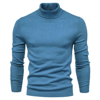 🔥Einfarbiger Strickpullover mit Rollkragen für Herren