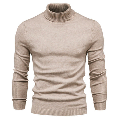🔥Einfarbiger Strickpullover mit Rollkragen für Herren