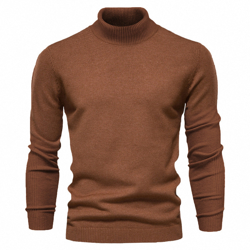 🔥Einfarbiger Strickpullover mit Rollkragen für Herren