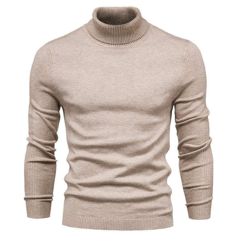 🔥Einfarbiger Strickpullover mit Rollkragen für Herren