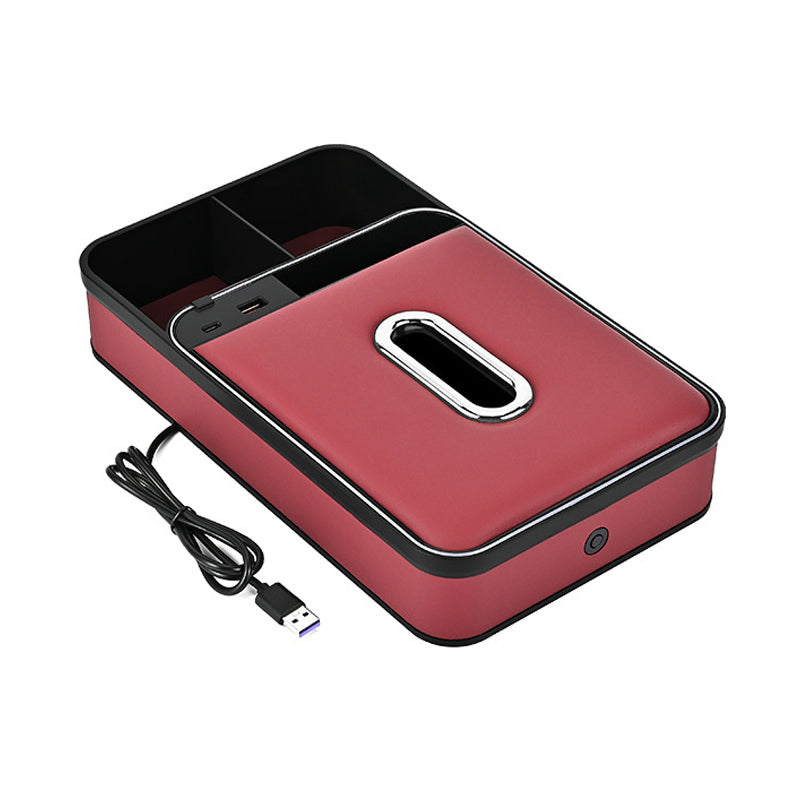 🔥Förvaringslåda i armstödet med LED-belysning