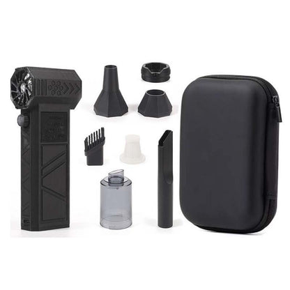 🔥Bärbar turboventilator med 140 000 varv per minut och funktioner för blåsa och dammsuga