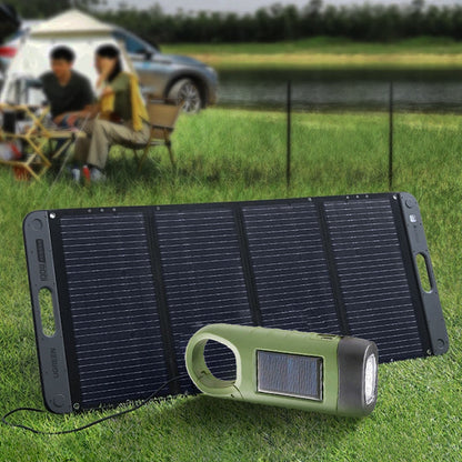 Utomhus nödlampa (handvev + sol + USB-laddning)