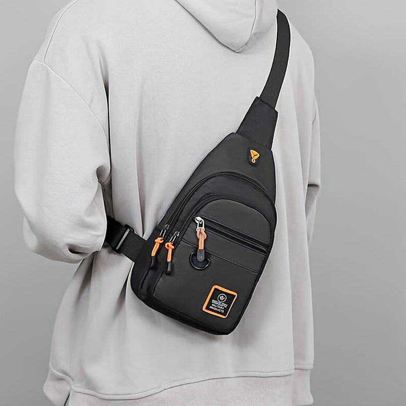 🔥Vedenpitävä monitaskuinen ristikkäin kulkeva olkalaukku