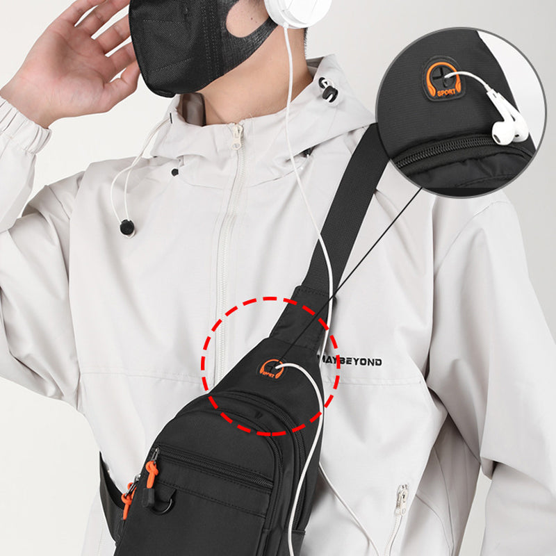 🔥Vedenpitävä monitaskuinen ristikkäin kulkeva olkalaukku