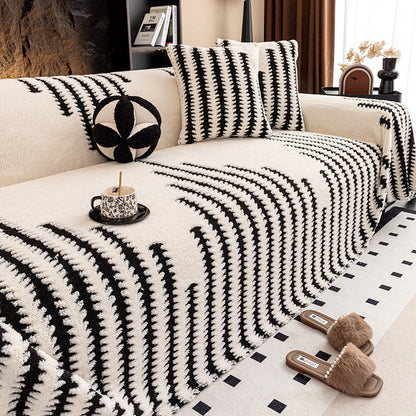 🛋️  ✨ Mjukt Plysch Sofföverdrag - Tjock & Slitstark med Elastiska Kanter för Skydd och Komfort 🏠🌟
