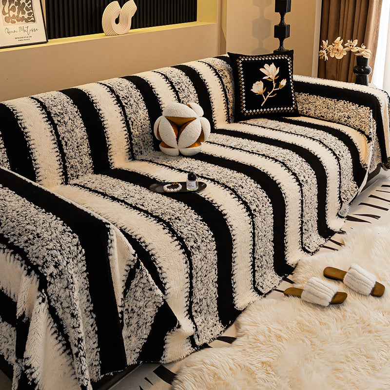 🛋️  ✨ Mjukt Plysch Sofföverdrag - Tjock & Slitstark med Elastiska Kanter för Skydd och Komfort 🏠🌟