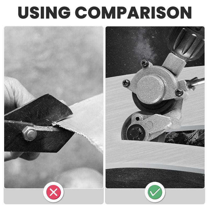 ⚡ 50% RABATT NU! ✨ Elektrisk Plåtskärare - 1300W med Laserjustering och 6 Skärlägen för Ren Skärning i Metall & Plast 🔧💥